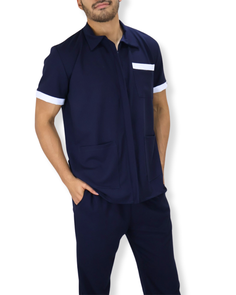 Conjunto Chaquetín de Limpieza Spandex para Hombre