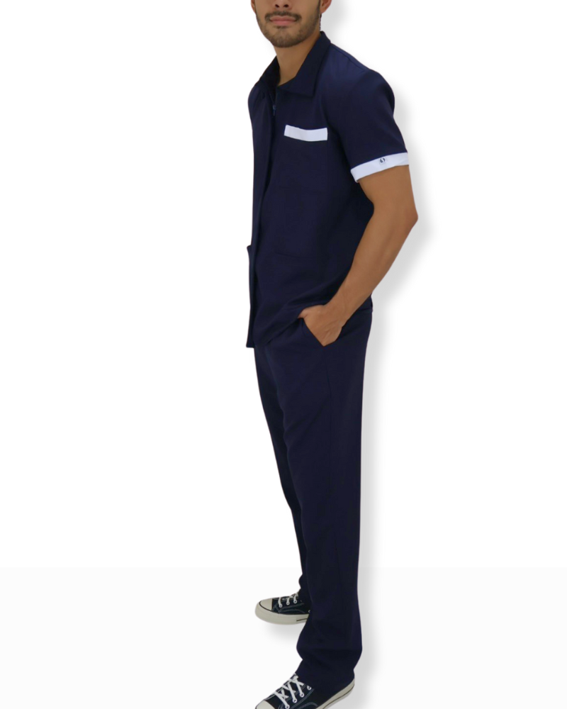 Conjunto Chaquetín de Limpieza Spandex para Hombre