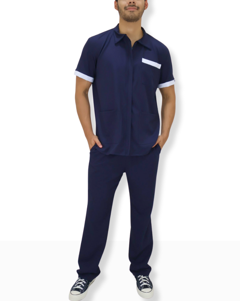 Conjunto Chaquetín de Limpieza Spandex para Hombre