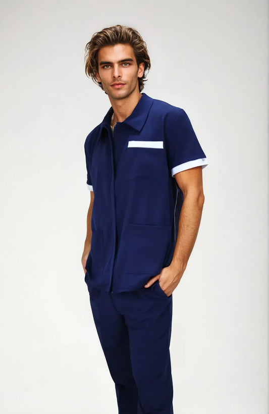 Conjunto Chaquetín de Limpieza Spandex para Hombre