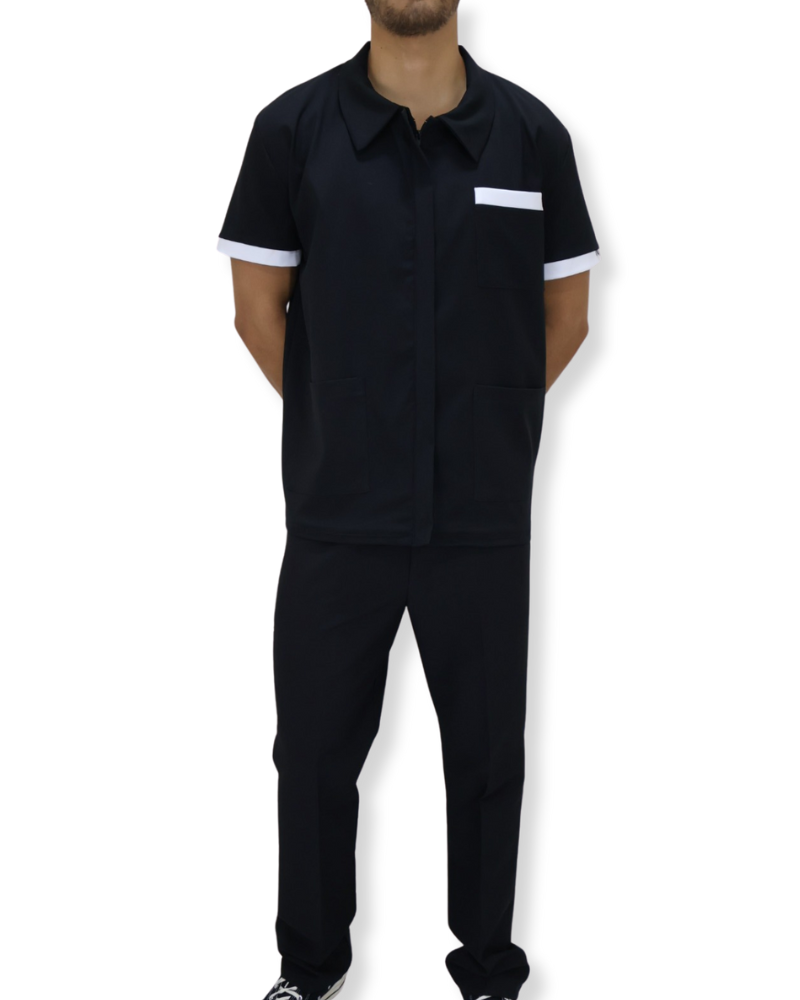 Conjunto Chaquetín de Limpieza Spandex para Hombre