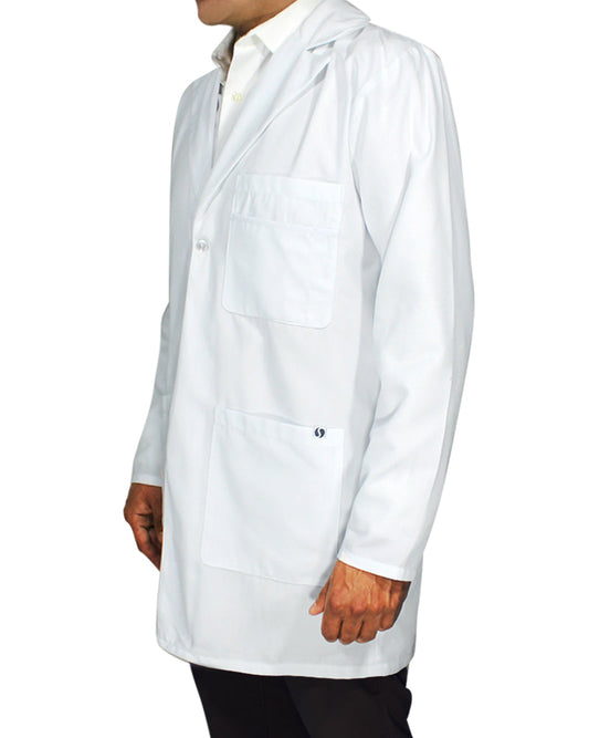 Bata Antifluido con Libertad de Movimiento de Manga Larga para Hombre