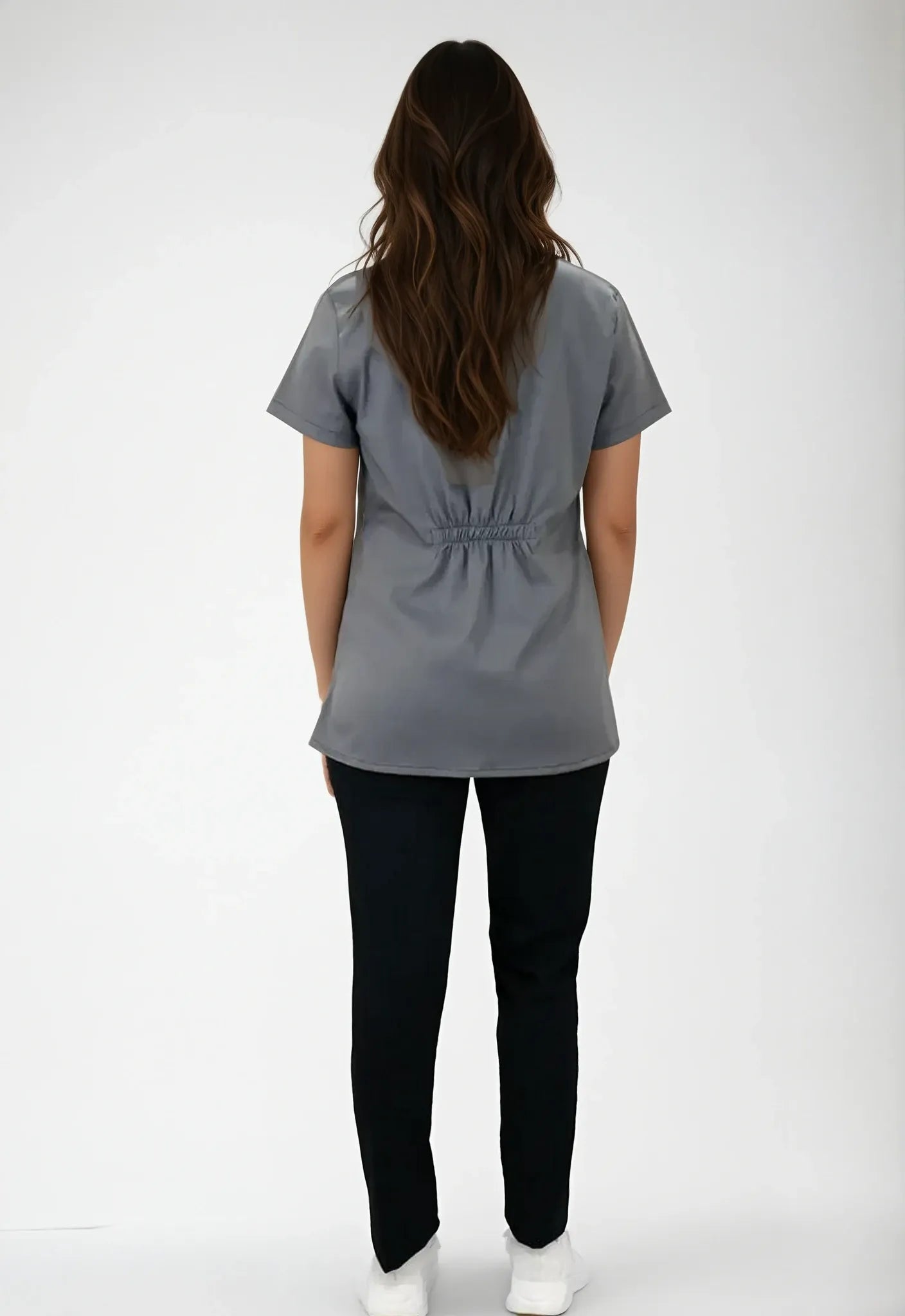 Uniforme Spandex para servicio de limpieza gris