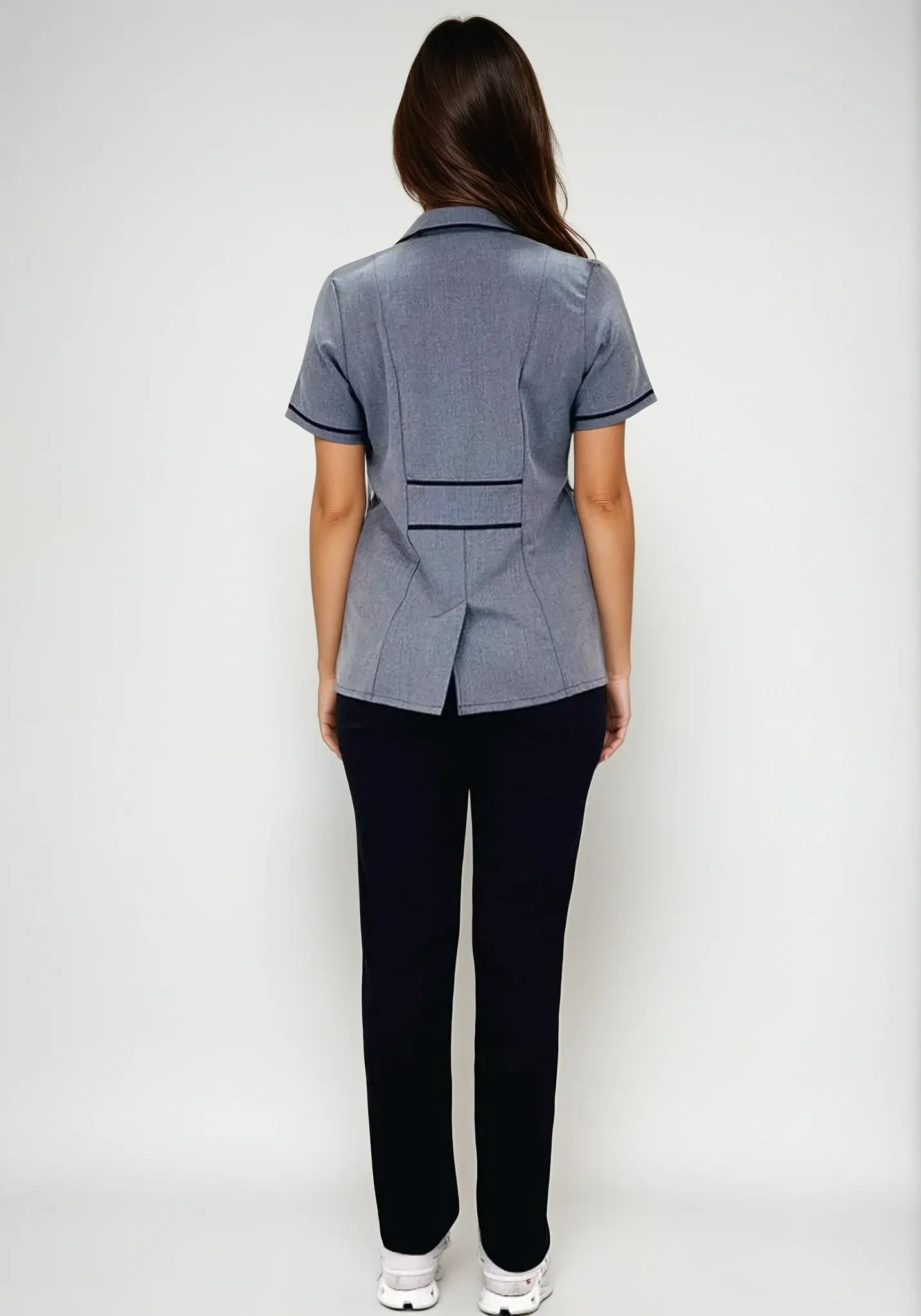 Uniforme Spandex para servicio de limpieza gris