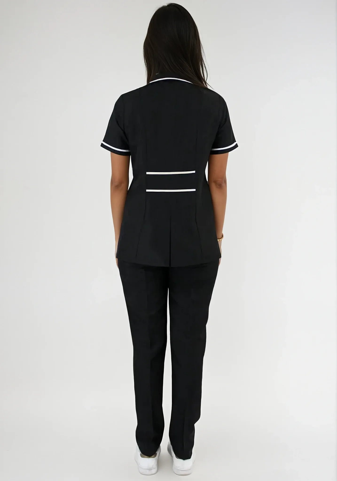Uniforme para Servicio de Limpieza Antifluido y Anticloro Negro