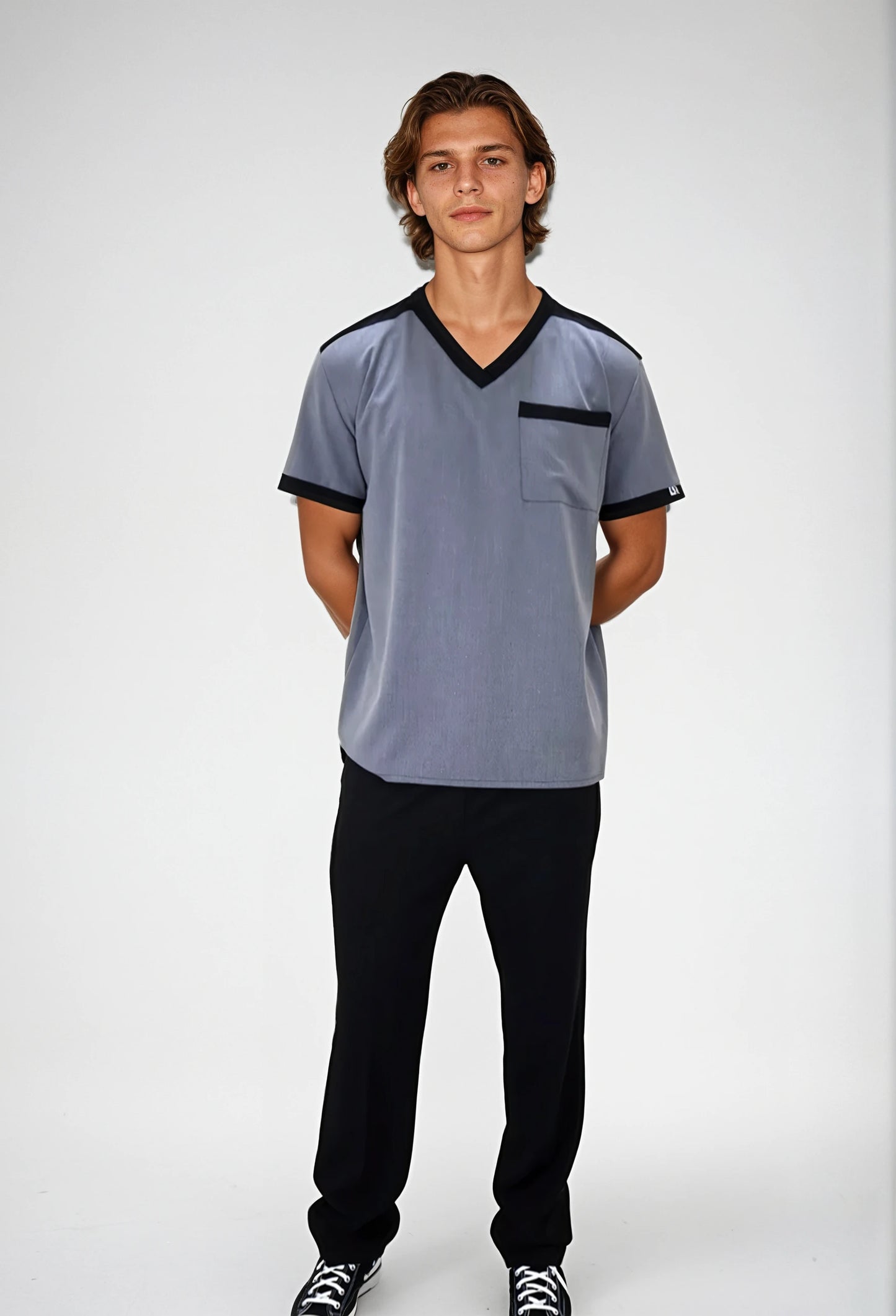 Conjunto Gris Spandex para Hombre