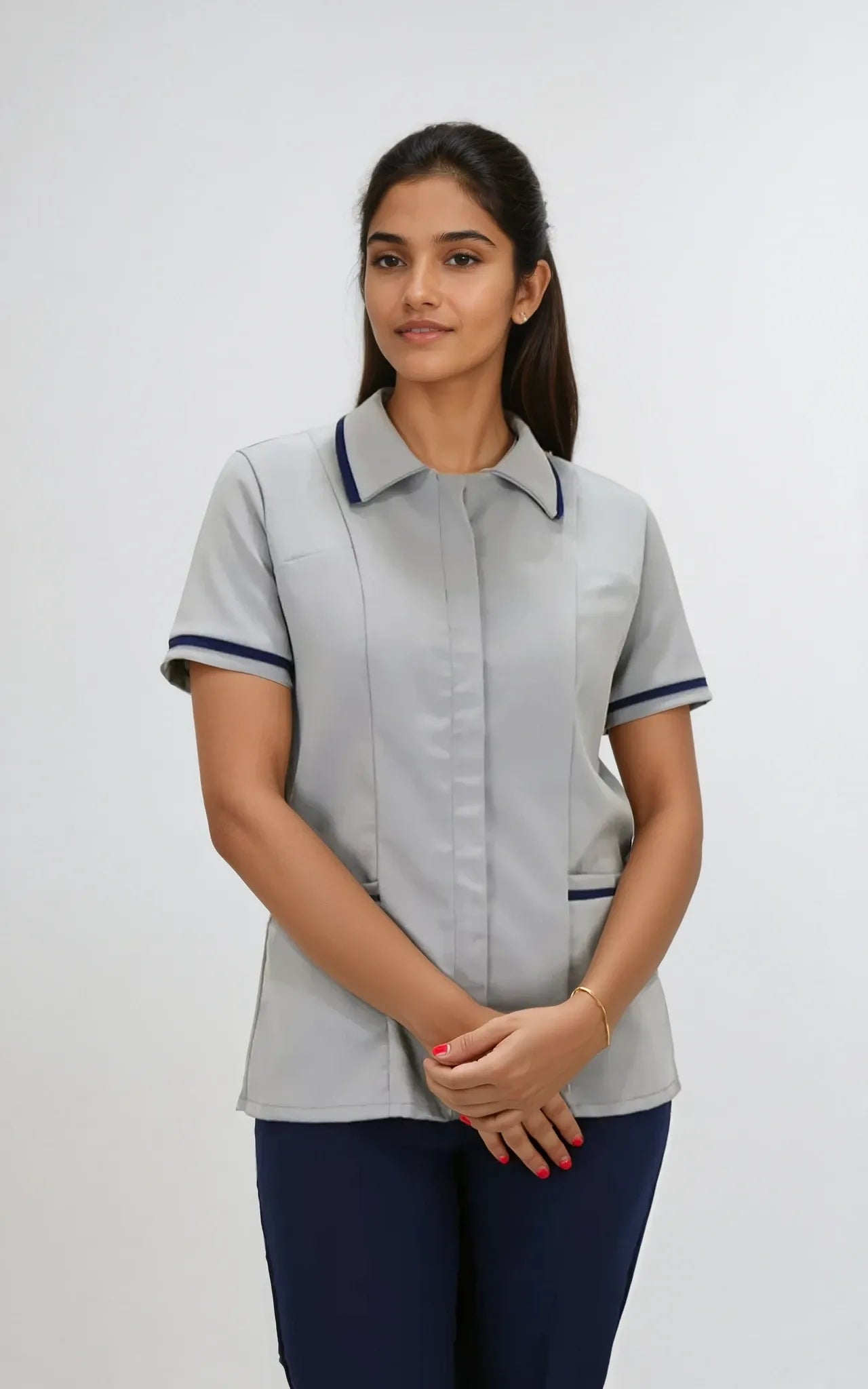 Chaquetín Antifluído con libertad de movimiento para servicio de limpieza para Mujer