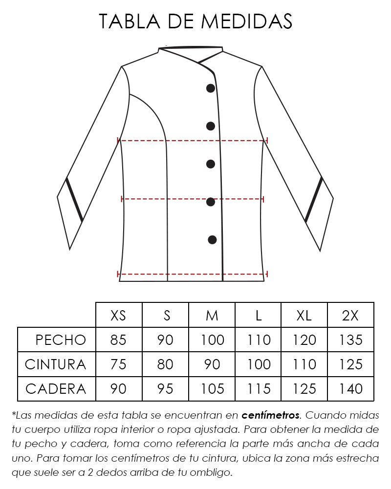 Conjunto de Chaquetín de Chef para Mujer