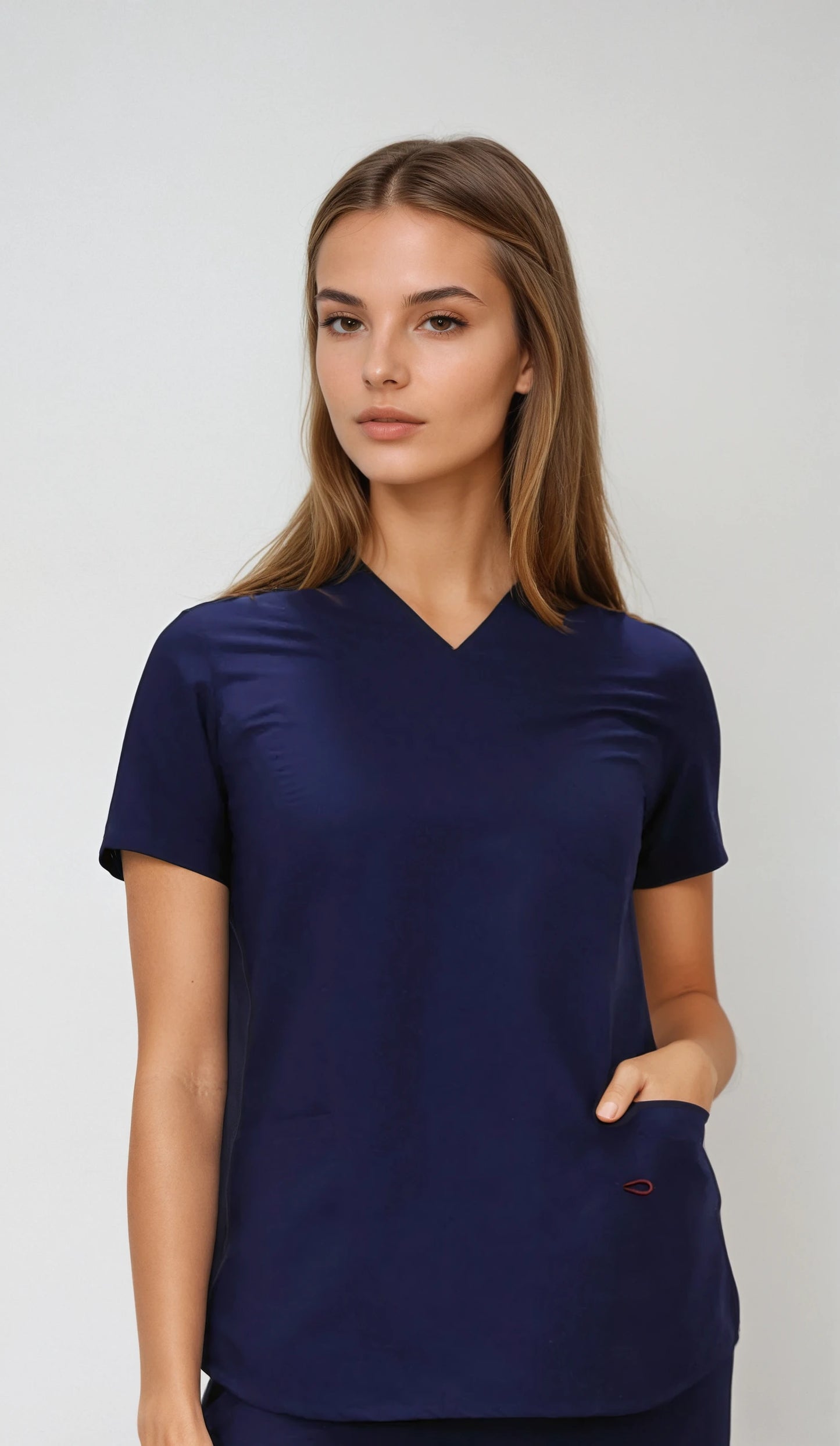 Uniforme Antifluido y Anticloro Azul Marino