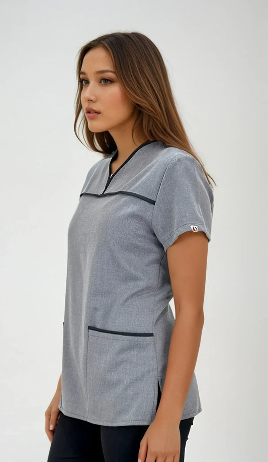 Filipina Gris Spandex para Mujer