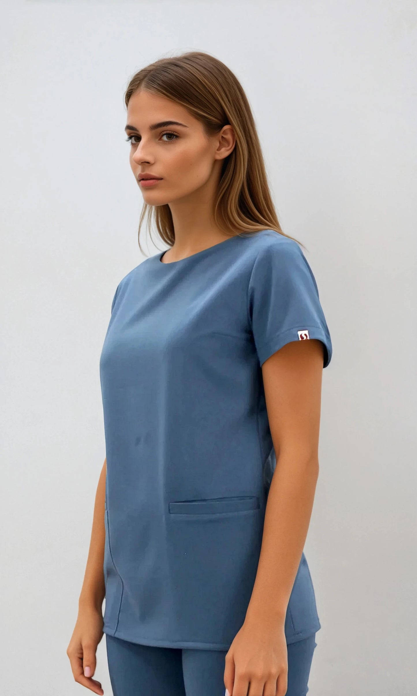 Uniforme Spandex Azul Petróleo para Mujer