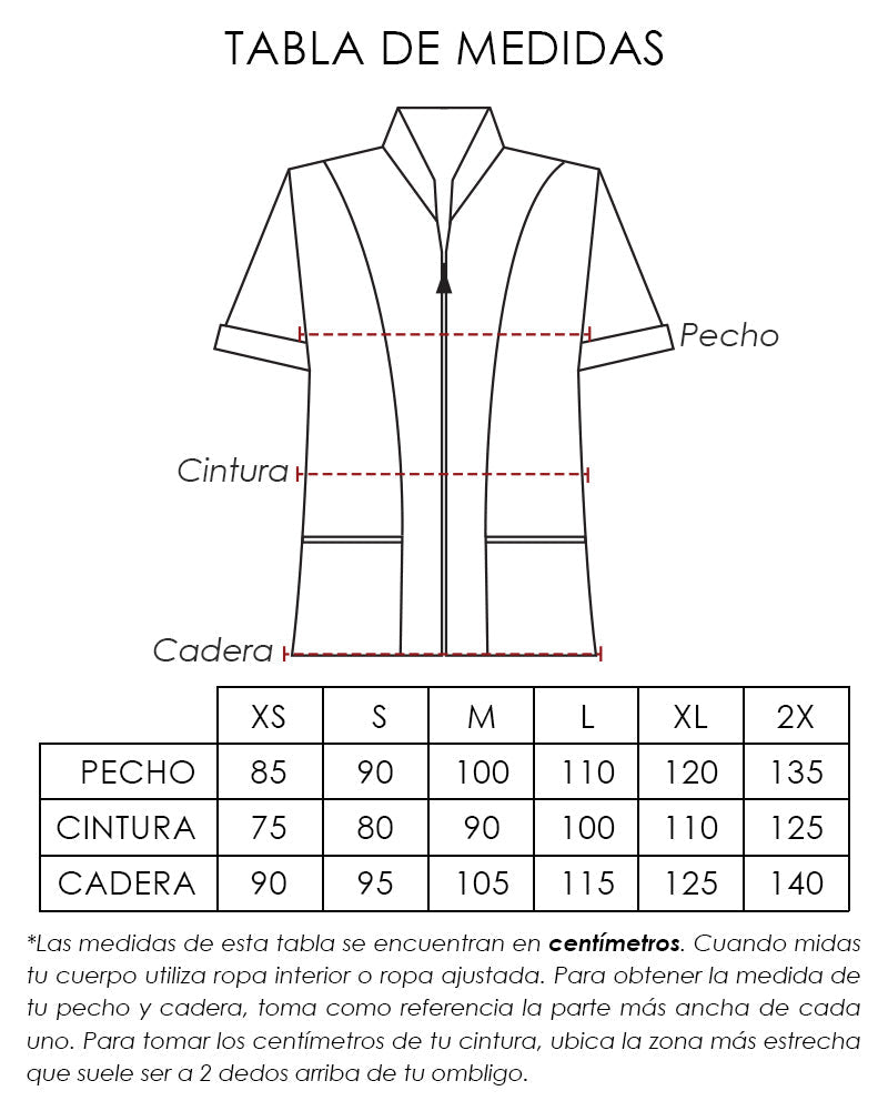 Chaquetín Antifluido Y Anticloro para Servicio de Limpieza para Mujer
