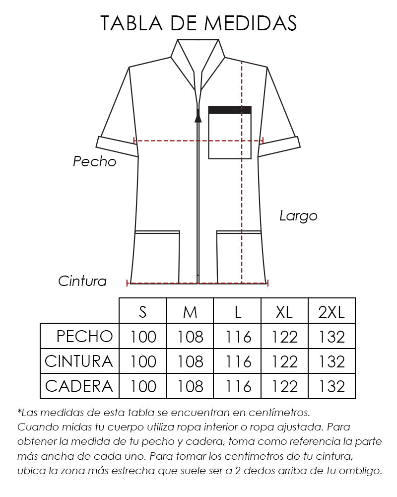 Chaquetín de Rayas para Limpieza de Hombre
