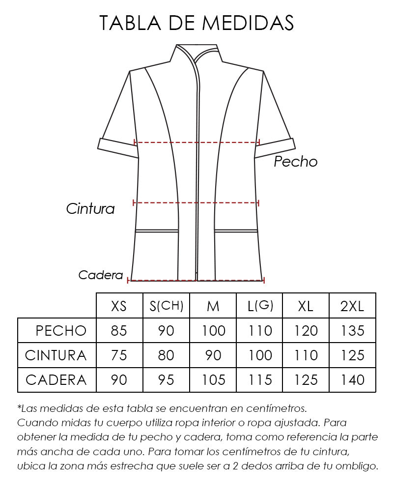 Chaquetín para Servicio de Limpieza Spandex para Mujer