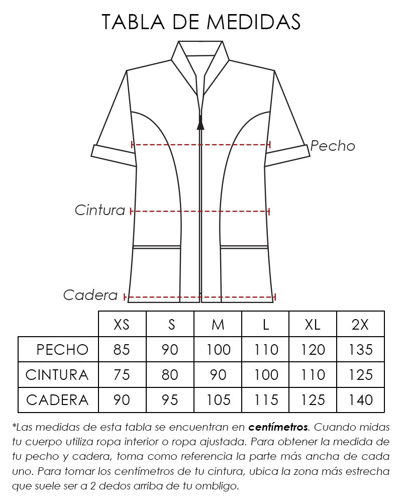 Chaquetín con Cierre para Servicio de Limpieza para Mujer
