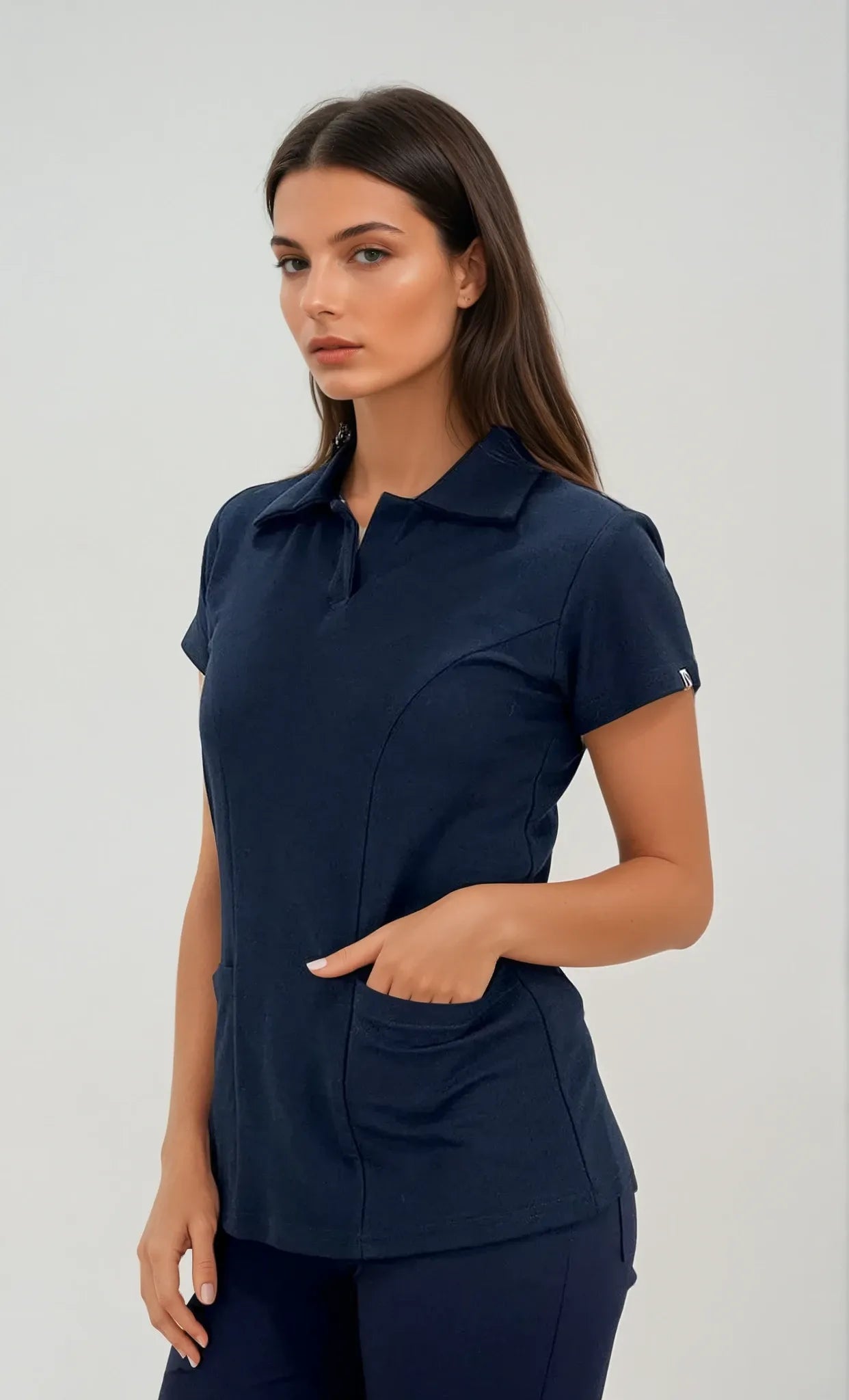 Playera polo con bolsas para Mujer