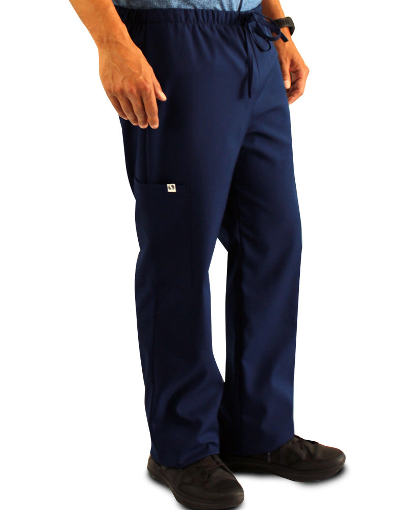 Pantalón cargo azul Antifluído con libertad de movimiento para Caballero