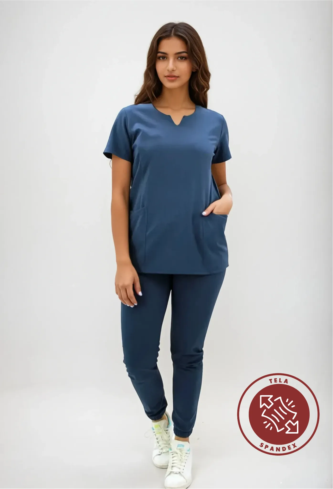 Uniforme Spandex azul petroleo