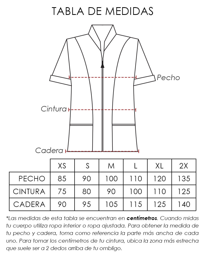 Chaquetín Spandex para Servicio de Limpieza para Mujer