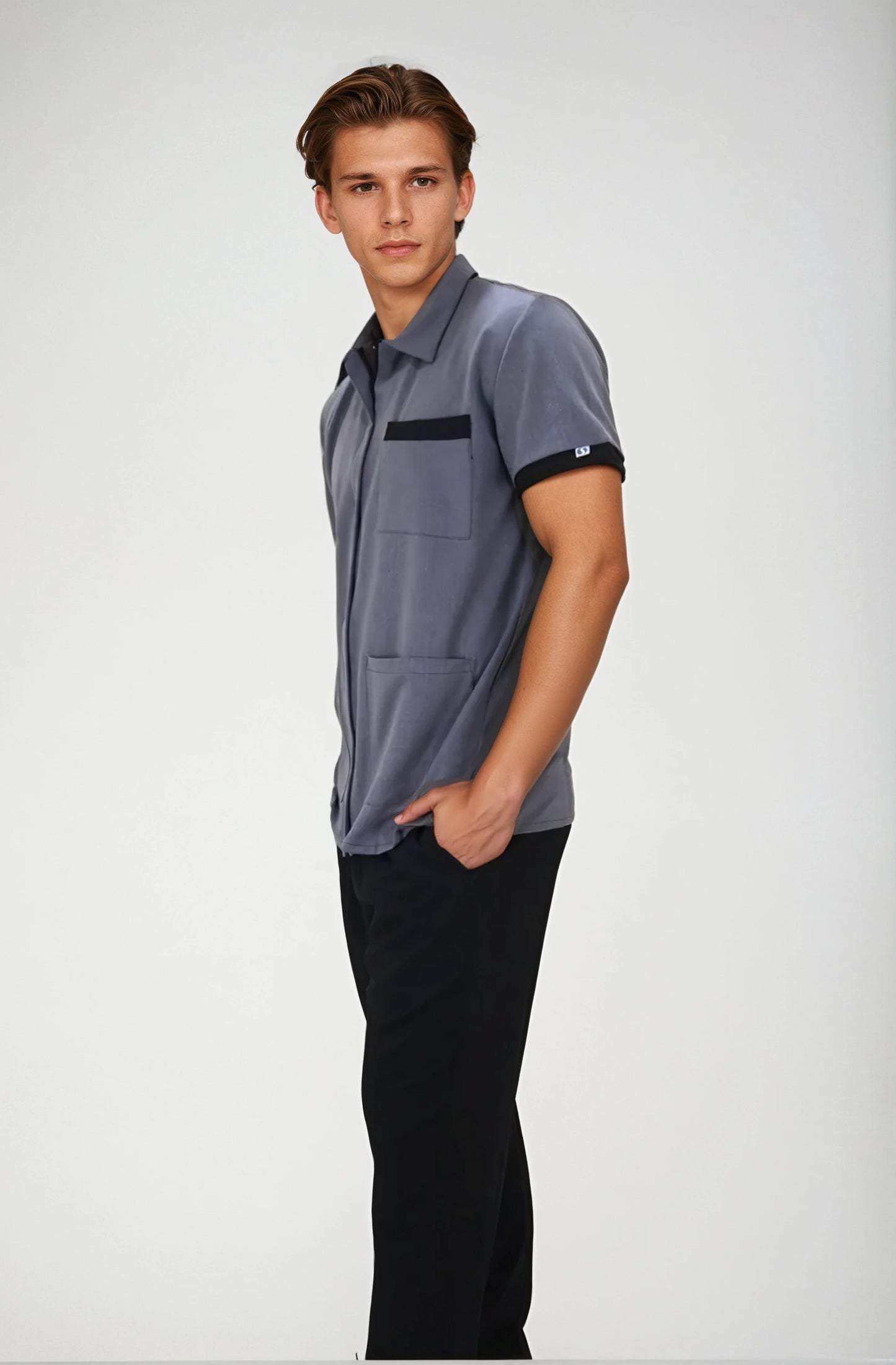 Conjunto Chaquetín Spandex de Limpieza para Caballero