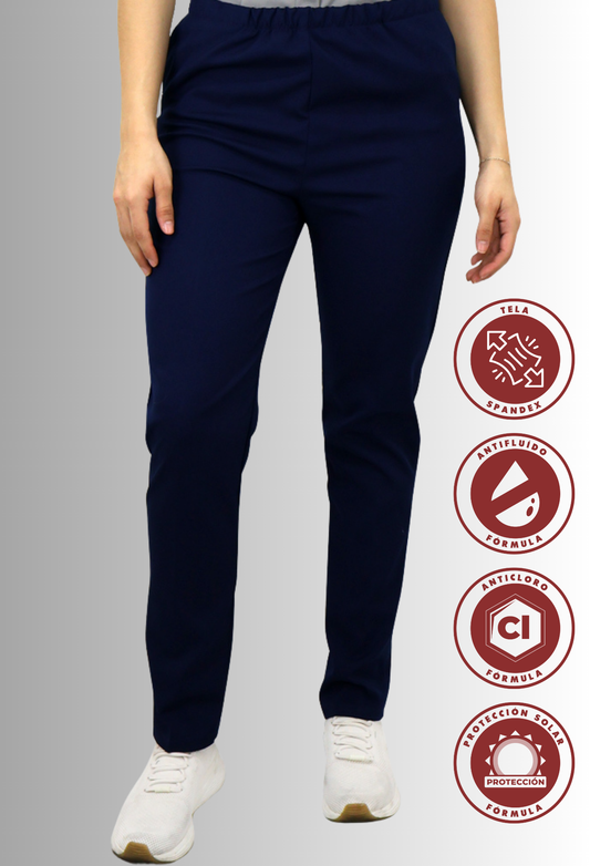 Pantalón Spandex, Anticloro y Antifluido con Bolsas Laterales para Mujer