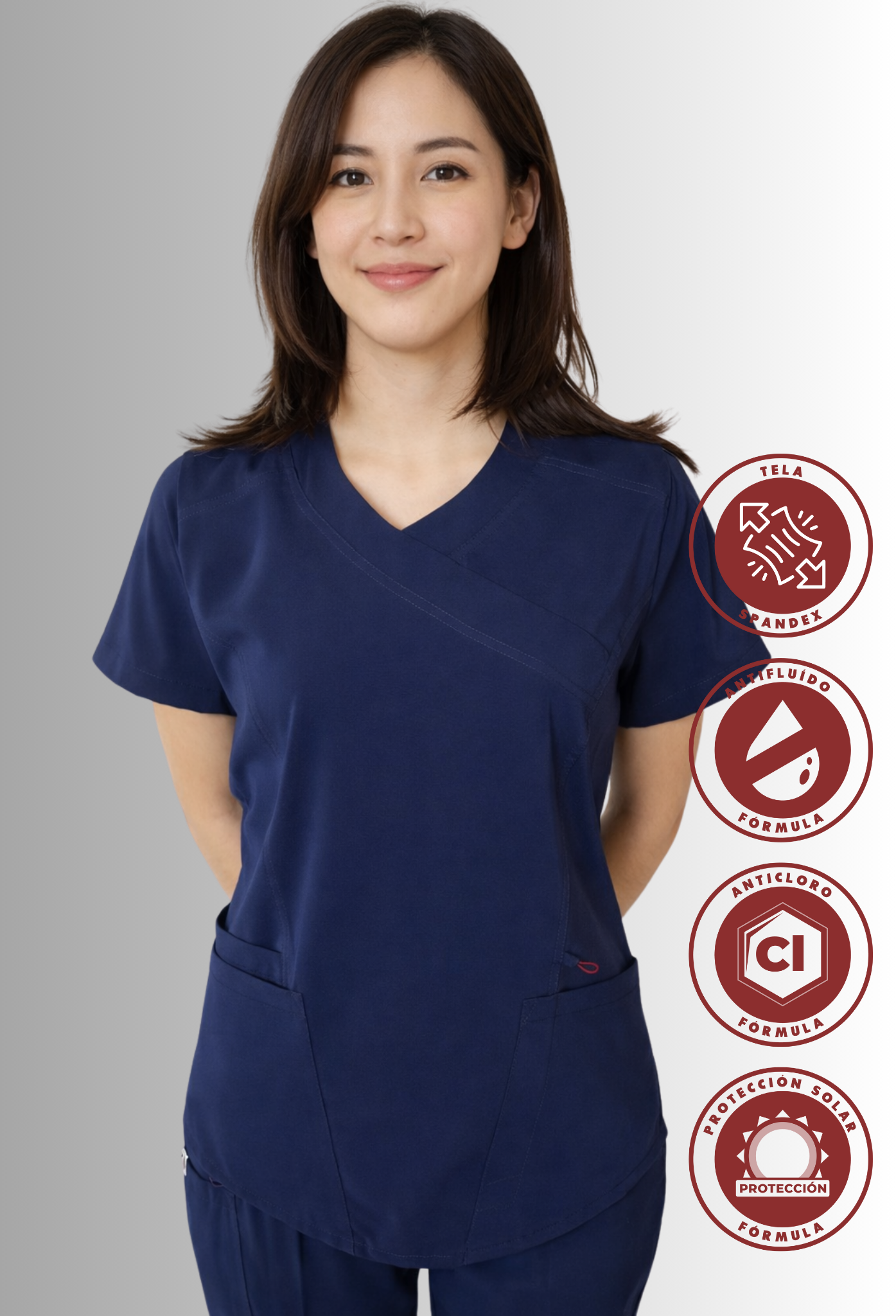 Filipina Quirúrgica Spandex, Antifluido y Anticloro para Mujer | SOZU