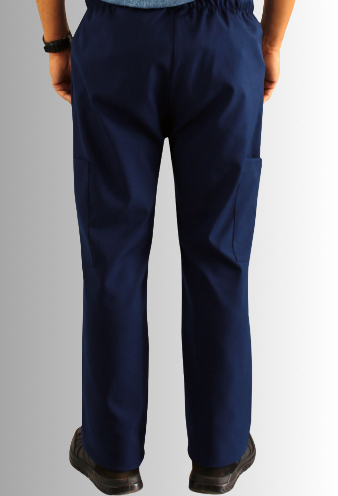 Pantalón Cargo Azul Spandex, Anti Fluido, Anti Cloro y Protección Solar para Hombre