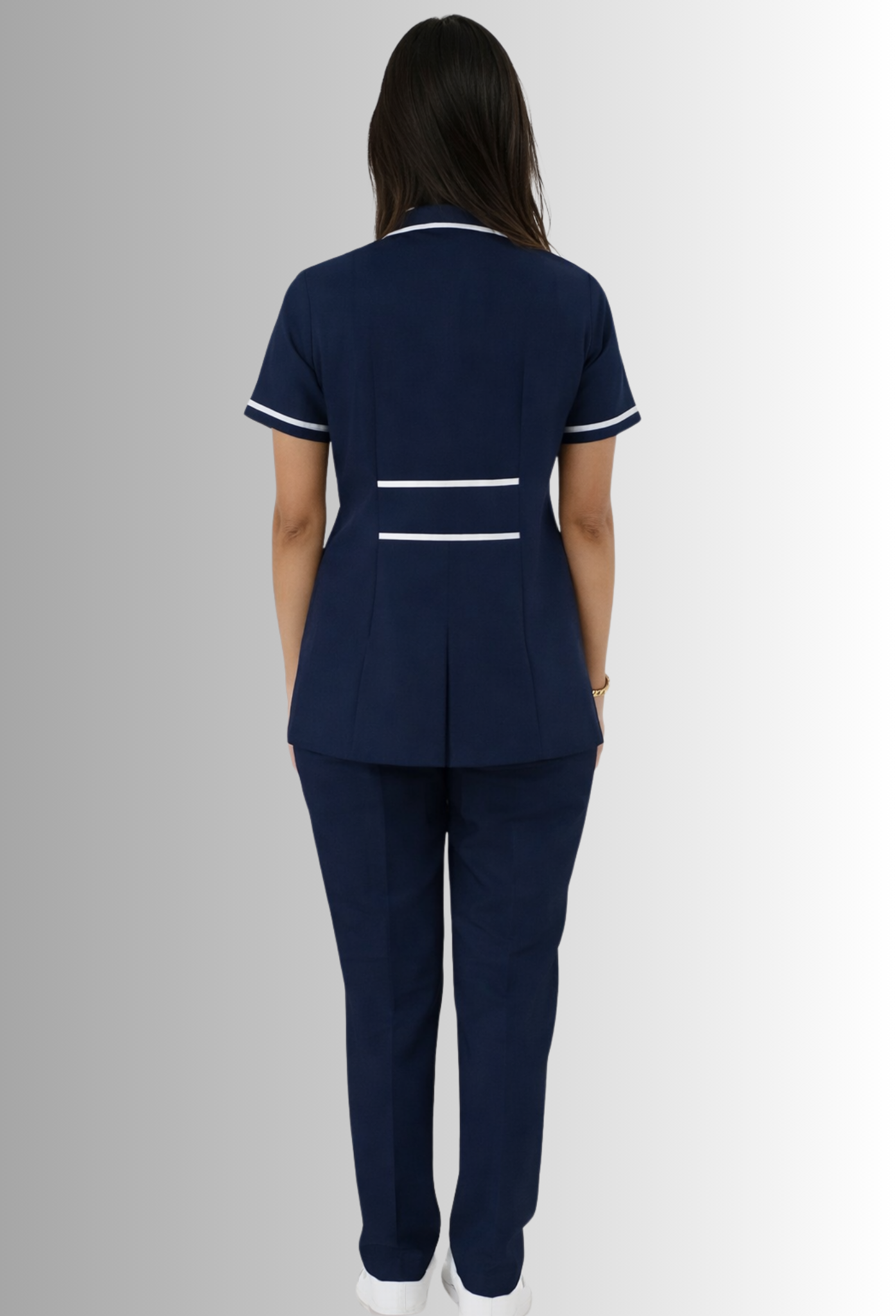 Uniforme de Limpieza Antifluido, Anticloro y Spandex para mujer