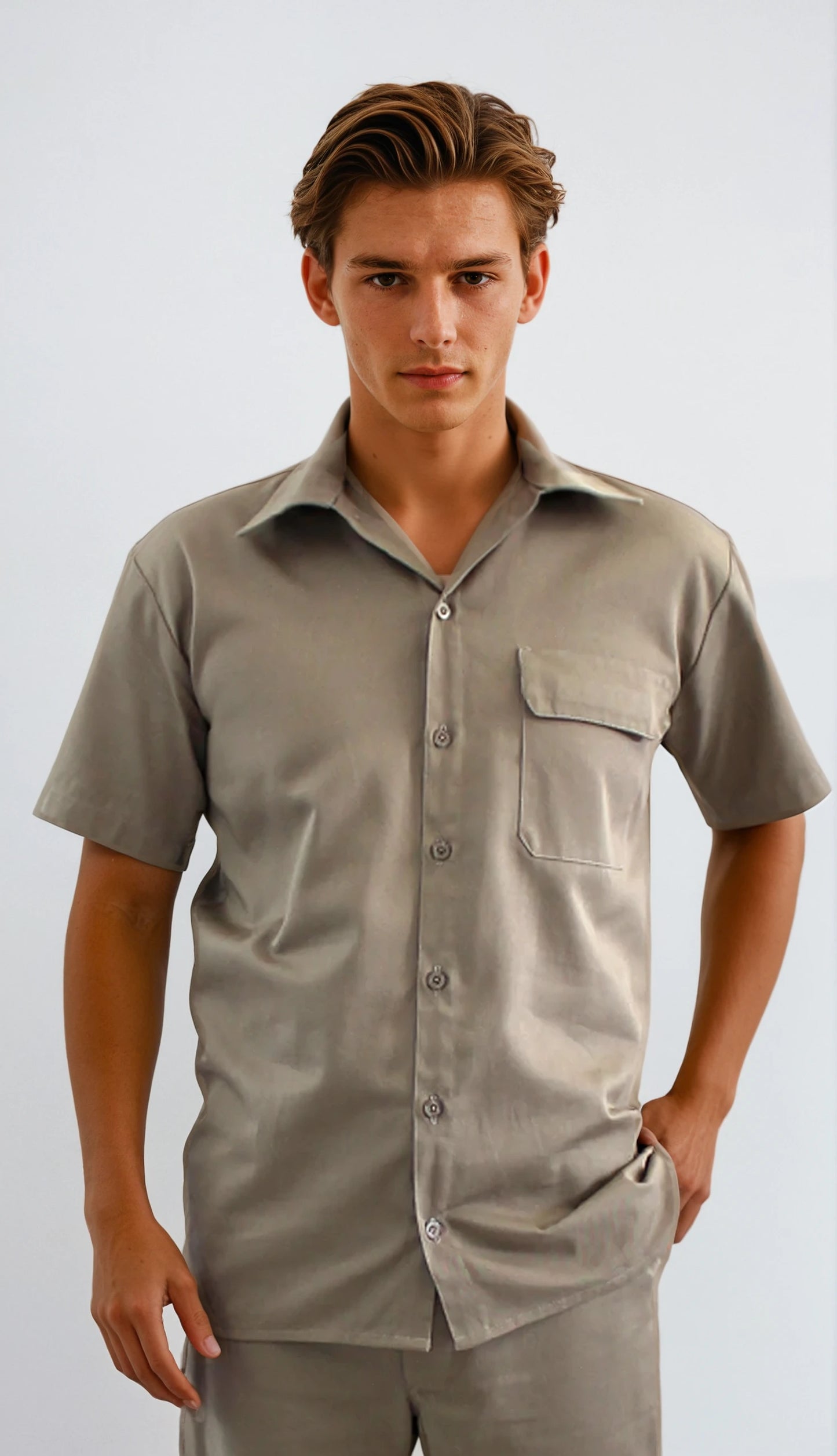 Camisa Beige para Caballero