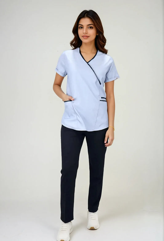 Uniforme para servicio de limpieza azul