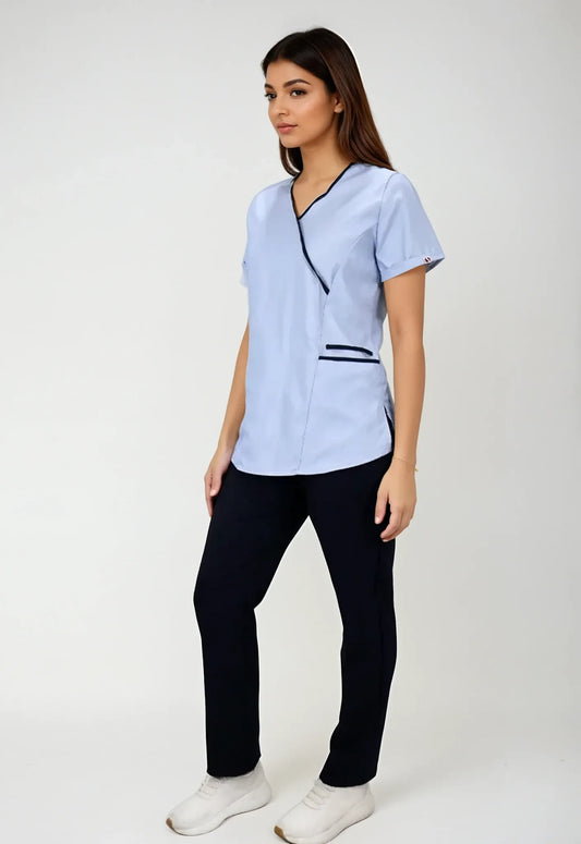 Uniforme para servicio de limpieza azul