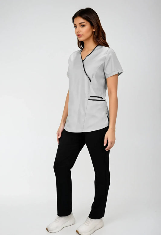 Uniforme para servicio de limpieza lineas negras