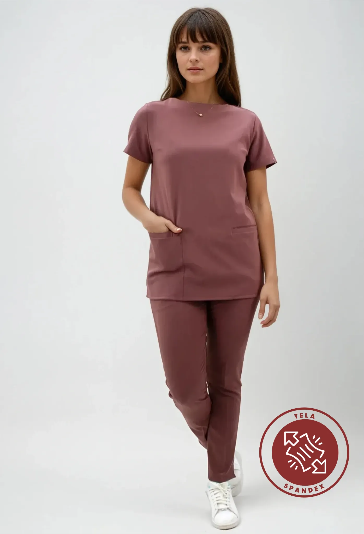 Uniforme Spandex rosa palo