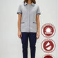 Uniforme para Servicio de Limpieza Antifluido Gris Mujer