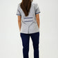 Uniforme para Servicio de Limpieza Antifluido Gris Mujer