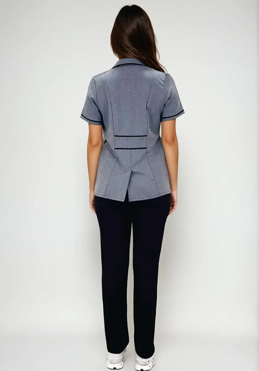 Uniforme Spandex para servicio de limpieza gris