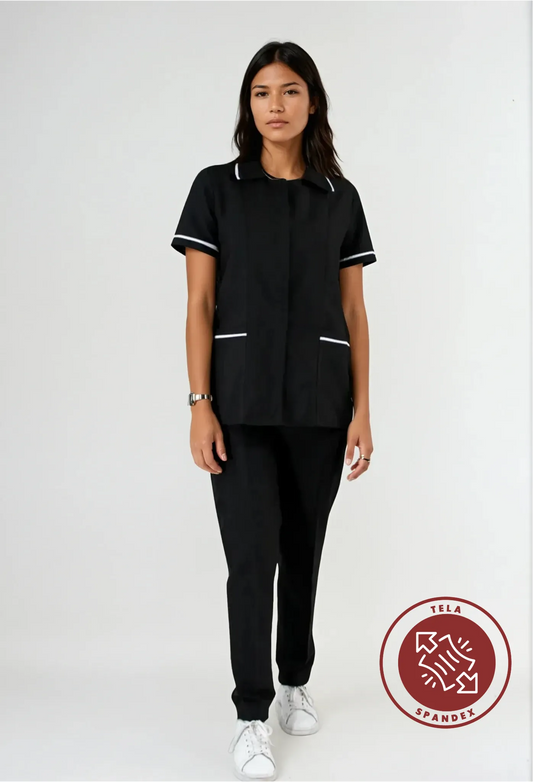 Uniforme Spandex para servicio de limpieza Negro
