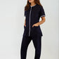 Uniforme Spandex para servicio de limpieza azul