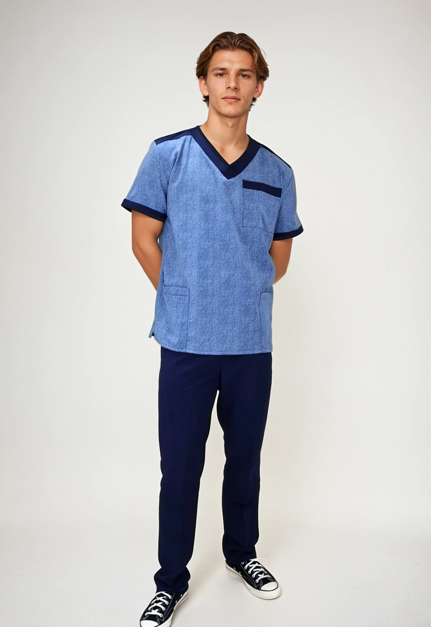Conjunto Azul Antifluido con Libertad de Movimiento para Hombre