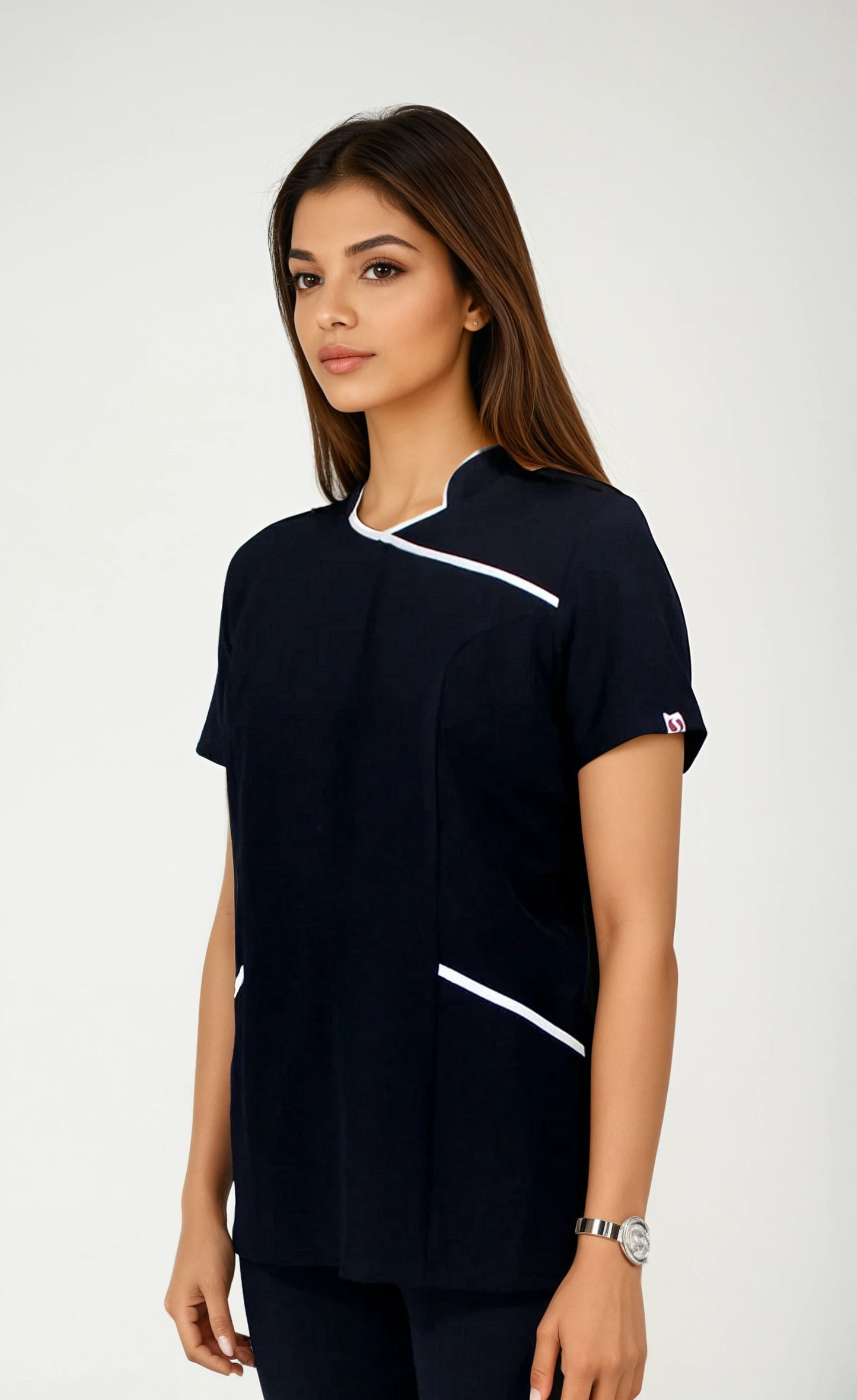 Conjunto azul marino spandex para Cosmetóloga