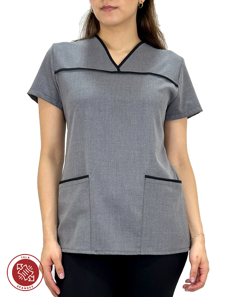 Filipina gris Spandex para Mujer