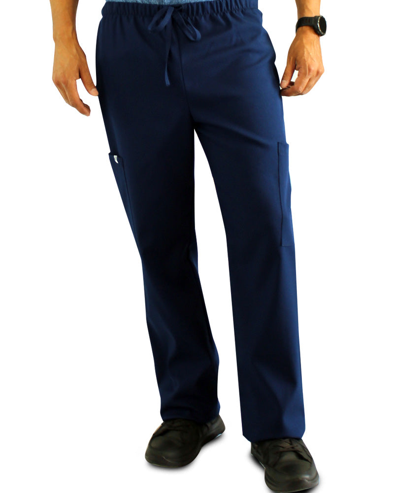 Pantalón cargo azul antifluido y protección solar para Hombre