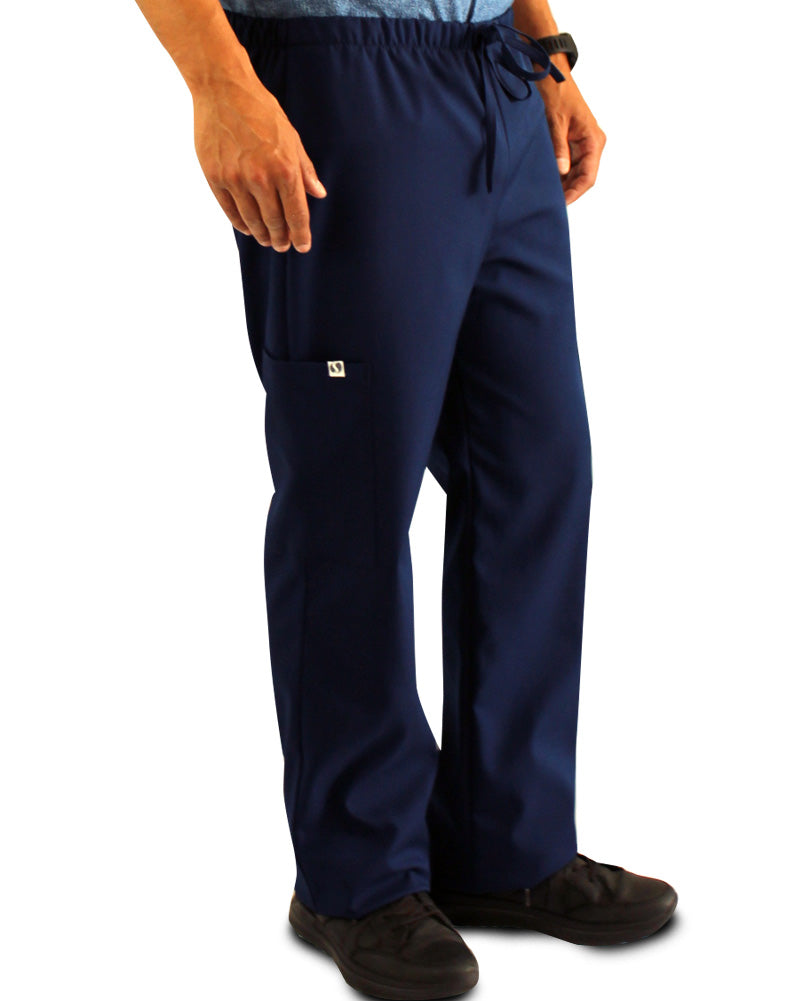 Pantalón cargo azul antifluido y protección solar para Hombre