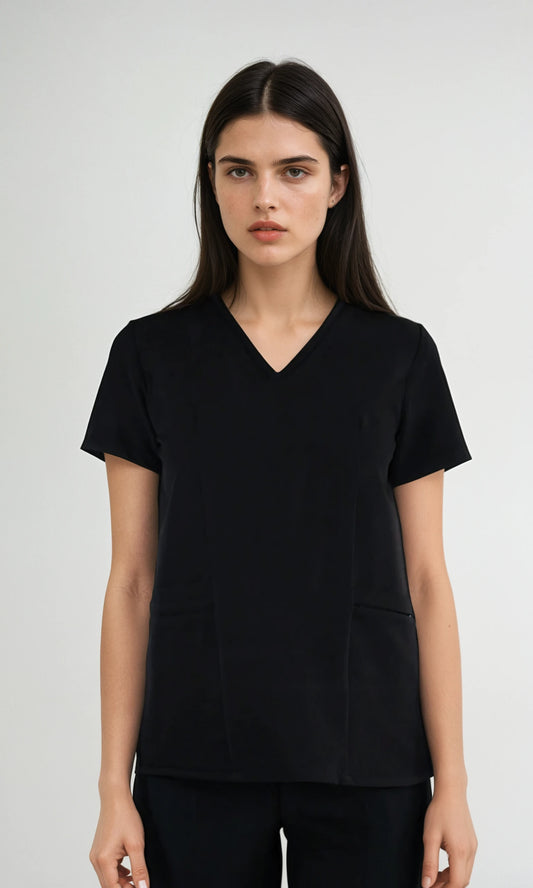 Filipina Spandex Multibolsas Negra para Estilista