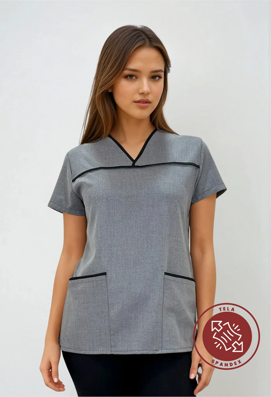 Filipina gris Spandex para Mujer