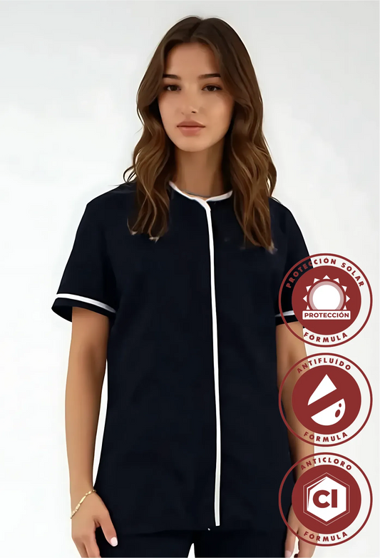 Chaquetín Antifluído y Anticloro para servicio de limpieza para Mujer