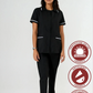 Uniforme para Servicio de Limpieza Antifluido y Anticloro Negro