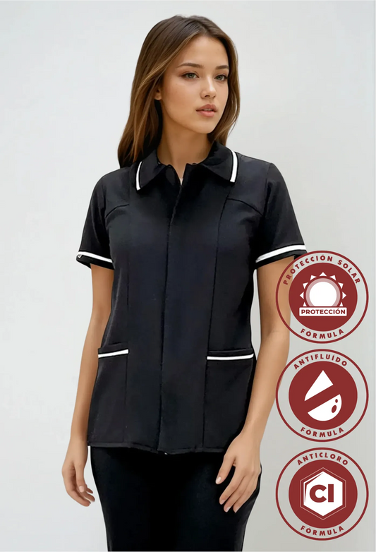 Chaquetín Antifluído Y Anticloro para servicio de limpieza para Mujer