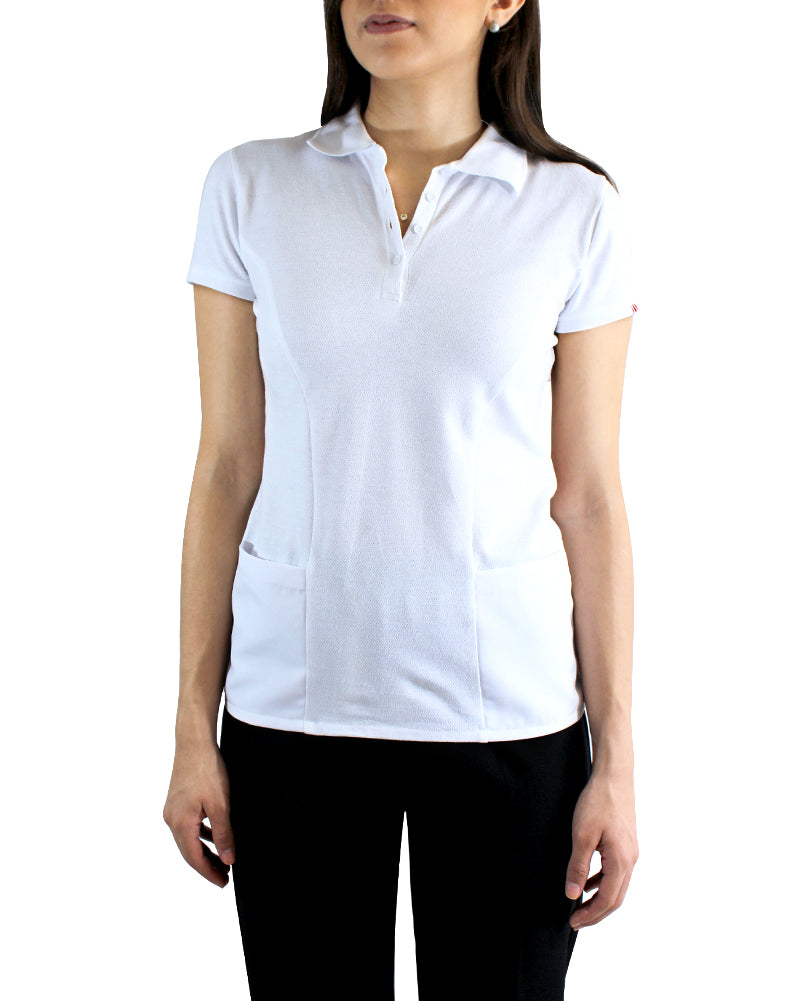 Camisa polo blanca discount mujer